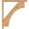 Ekena Millwork Westlake Block Smooth Bracket w/ Offset Brace, Western Red Cedar, 3 1/2"W x 26"D x 30"H BKT0402X26X30WTL05SWR - alternate 3